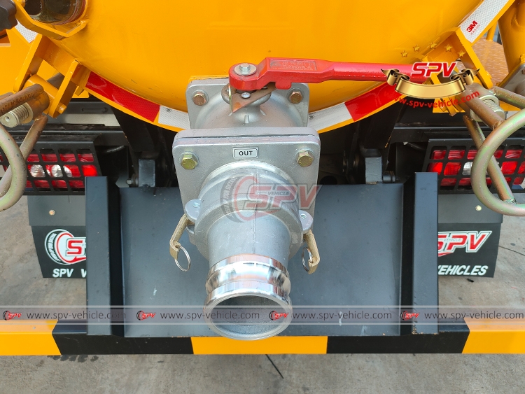 Sewage Vacuum Truck Discharge Valve Display